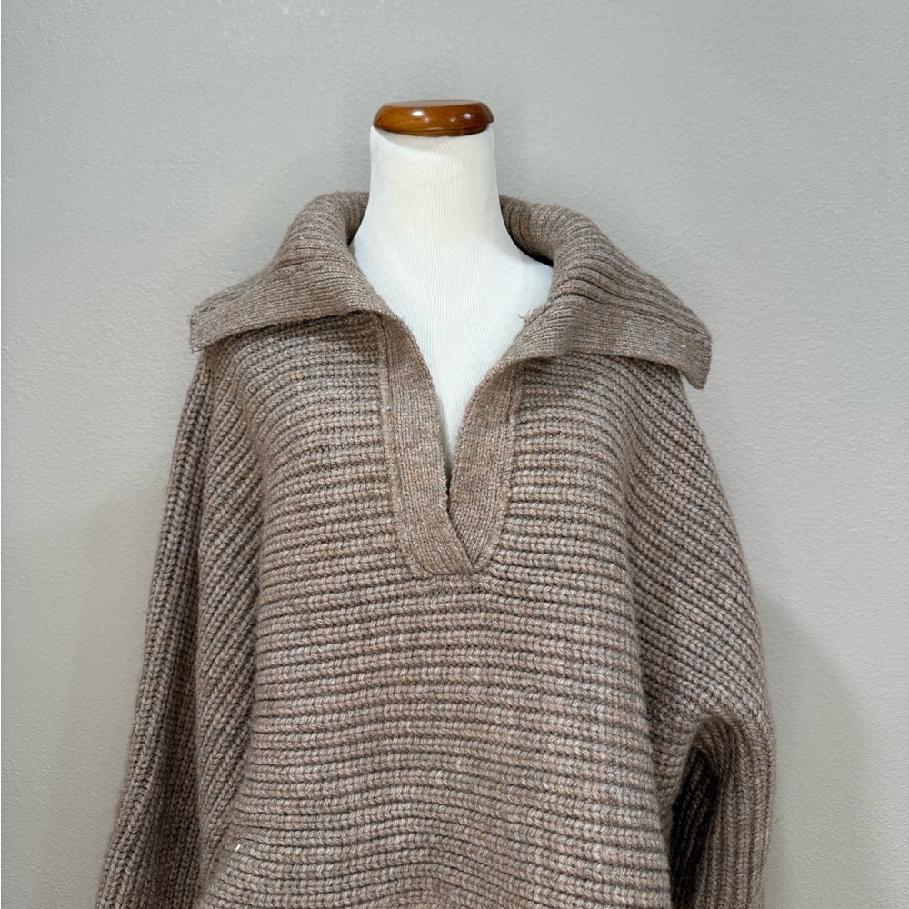 Cozy Zara Brown Knit Sweater